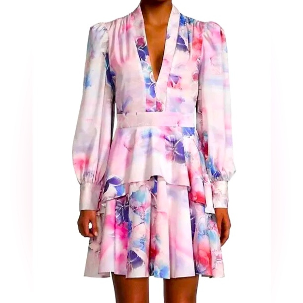 One 33 Social Pink & Blue Mini Dress